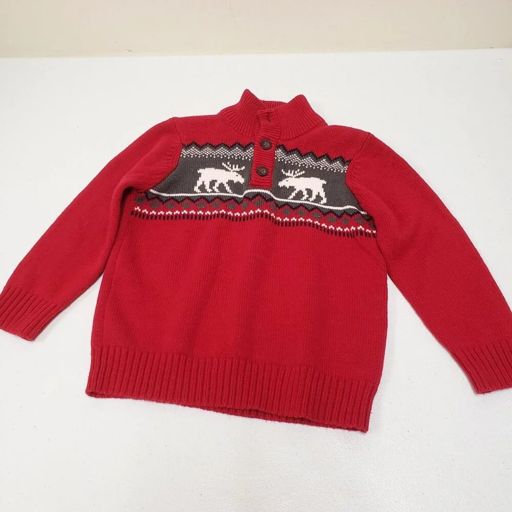 The Children's Place Boys Moose Sweater Size 3T